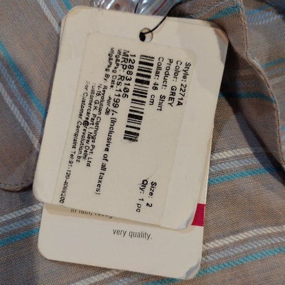 Revolution NWT Linen Button Blouse Size 2 X - Picture 10 of 10